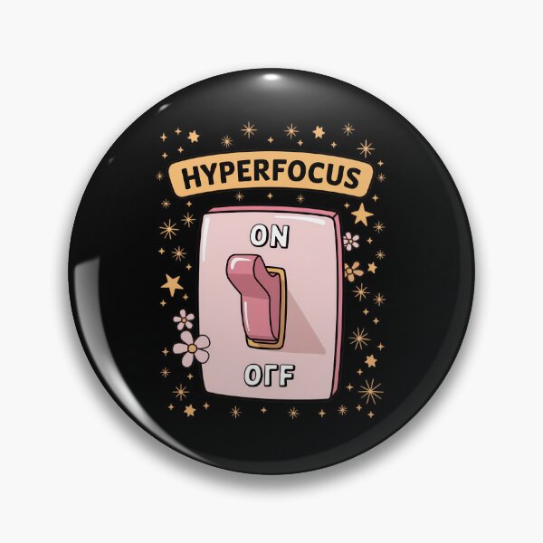 Item preview, ADHD Hyperfocus Light Switch Funny Glitter Sticker designed and sold by Suzy Perez Art.