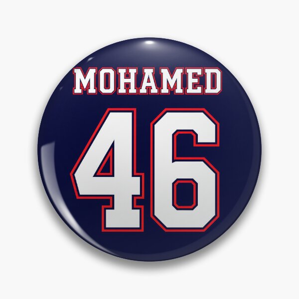 Item preview, Mohamed 46 Number 46 College Style Football Jersey Black Red White designed and sold by EdGraphy.