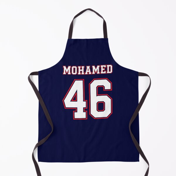 Item preview, Mohamed 46 Number 46 College Style Football Jersey Black Red White designed and sold by EdGraphy.
