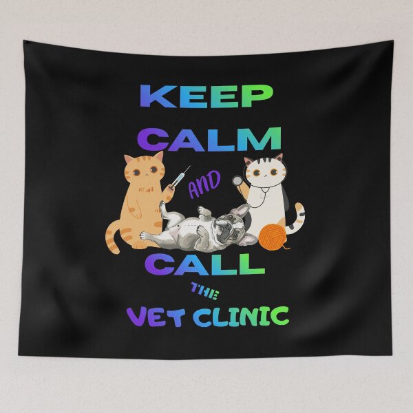Item preview, Keep Calm and Call the Vet Clinic – Humor Vet Gift Idea designed and sold by BLAKZONE.