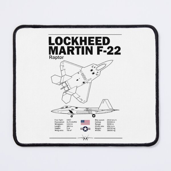 Item preview, Lockheed Martin F-22 Raptor Technical Blueprint designed and sold by Justinian Matieu.