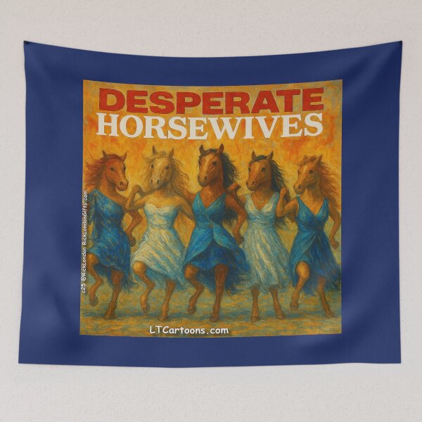 Item preview, Elegant Equine Comedy Cartoon Design designed and sold by Rick London Gifts.