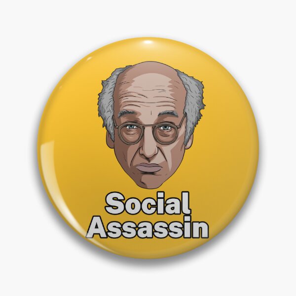 Item preview, Larry David - Social Assassin designed and sold by blacksnowcomics.