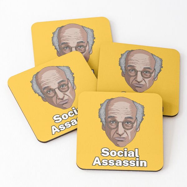 Item preview, Larry David - Social Assassin designed and sold by blacksnowcomics.