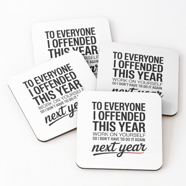 Item preview, To Everyone I Offended This Year - This funny design is for people with a bold sense of humor, a sarcastic attitude, and the confidence to laugh at themselves and the world around them. designed and sold by ZyziowskyArt.