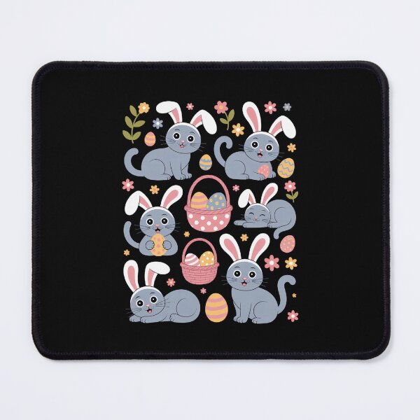 Item preview, Cat with Bunny Eggs Happy Easter Day designed and sold by cosmicncozyS.