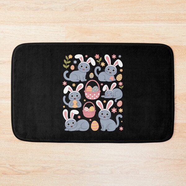 Item preview, Cat with Bunny Eggs Happy Easter Day designed and sold by cosmicncozyS.