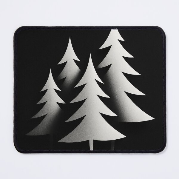 Item preview, Minimalist Black and White Christmas Trees - Modern Winter Design designed and sold by Lyvion design.