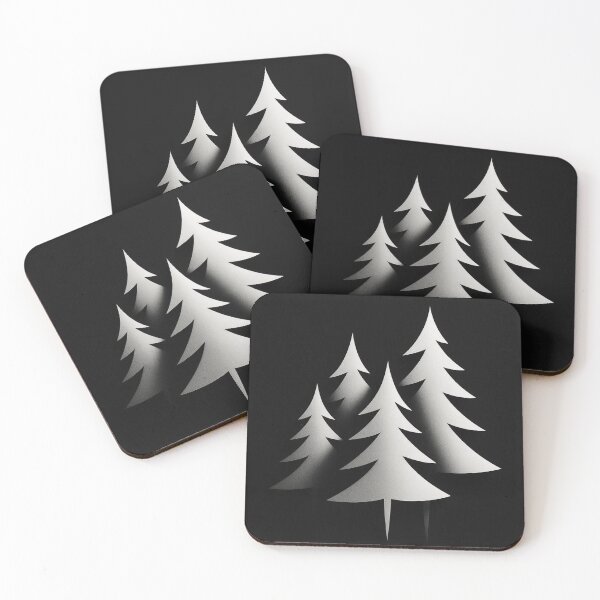 Item preview, Minimalist Black and White Christmas Trees - Modern Winter Design designed and sold by Lyvion design.