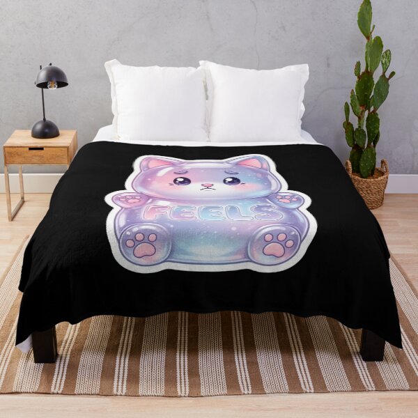Item preview, Feels Gummy Cat – Cute Jelly Aesthetic Emotional Cat Illustration designed and sold by FluffinCool.