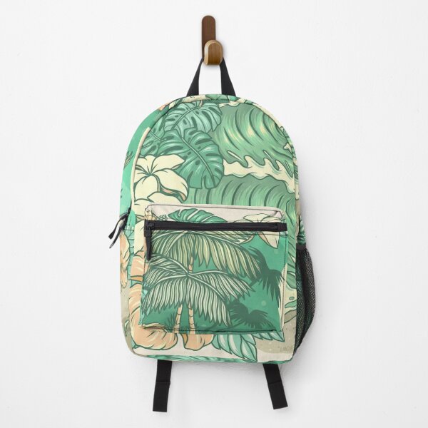 Item preview, Mint Green Tropical Surfer Girl with Hibiscus Frame designed and sold by TheOneOff.