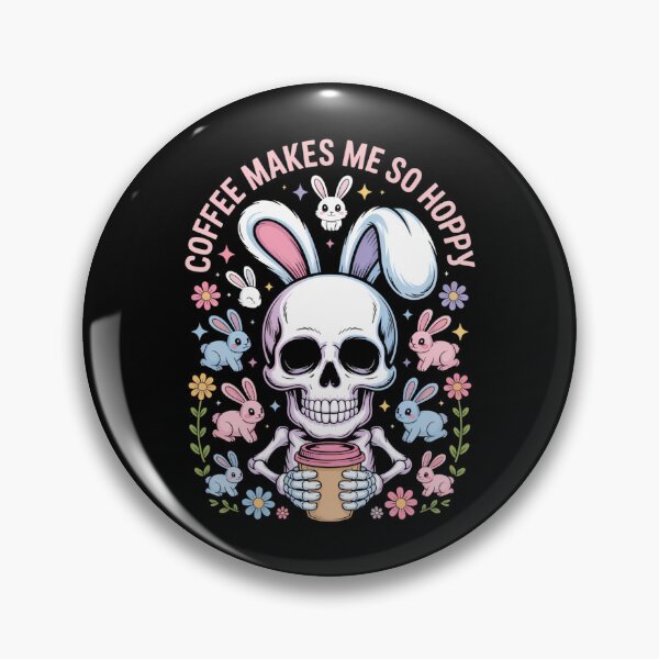 Item preview, Coffee Easter Rabbit Bunny Skeleton designed and sold by cosmicncozyS.
