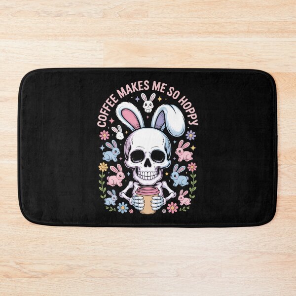 Item preview, Coffee Easter Rabbit Bunny Skeleton designed and sold by cosmicncozyS.