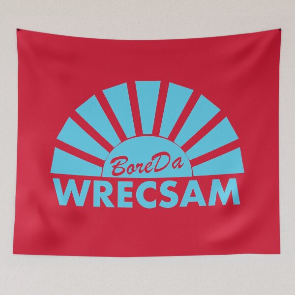 Item preview, Bore Da Wrecsam Good Morning Wrexham Cyan designed and sold by unREST-design.