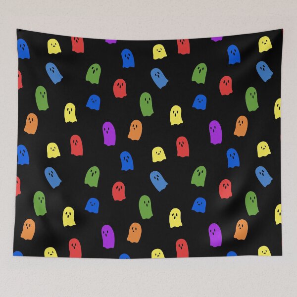 Item preview, Rainbow Kawaii Ghost Pattern by Tobe Fonseca designed and sold by Tobe Fonseca®.