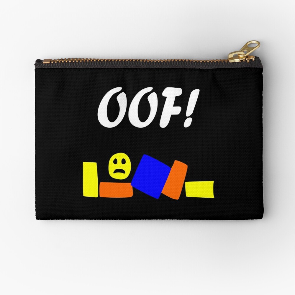 Roblox Oof Zipper Pouch By Tshirtsbyms Redbubble