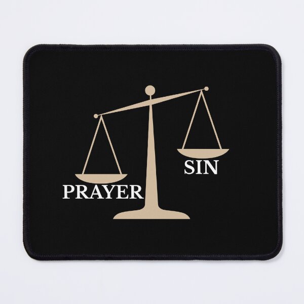Item preview, Prayer Over Sin Scale Design – Christian Reflection Art Shirt designed and sold by AdamIntrovert.
