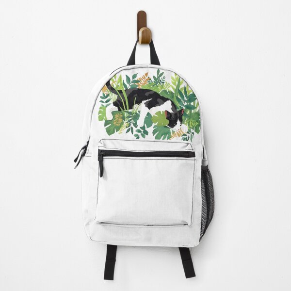 Item preview, Tuxedo Cat with house plants designed and sold by xiao xuans.