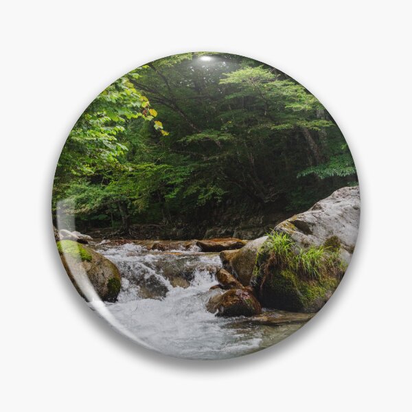 Item preview, Clear Mountain Stream Flowing over Mossy Boulders in Kinomata River, Tochigi, Japan designed and sold by Pix4Japan.