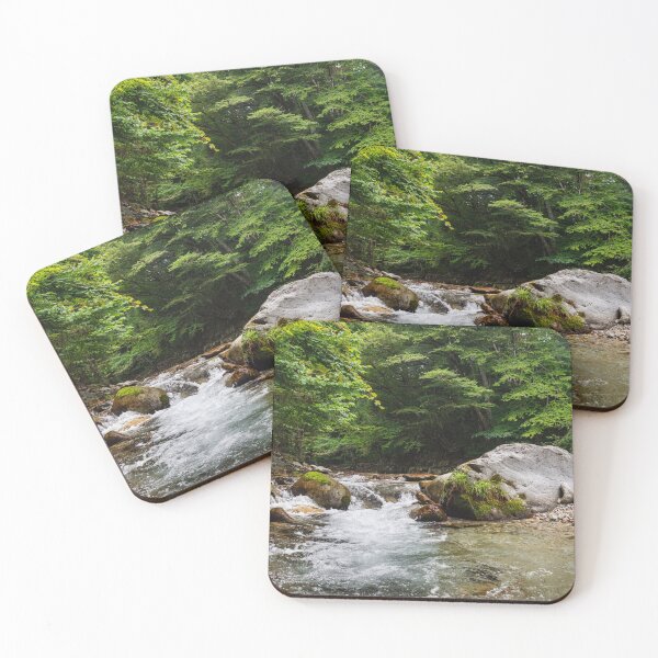 Item preview, Clear Mountain Stream Flowing over Mossy Boulders in Kinomata River, Tochigi, Japan designed and sold by Pix4Japan.