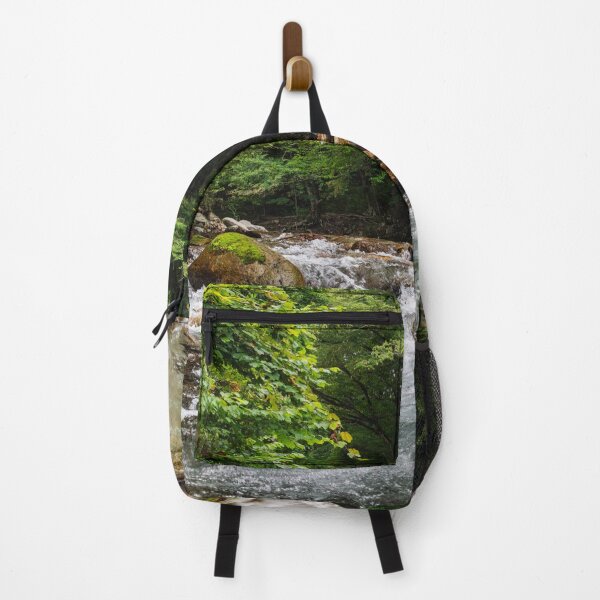 Item preview, Clear Mountain Stream Flowing over Mossy Boulders in Kinomata River, Tochigi, Japan designed and sold by Pix4Japan.