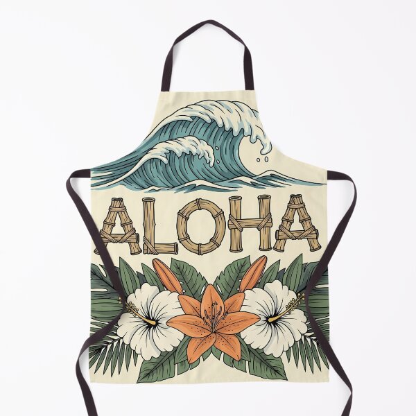 Item preview, Classic Hawaiian Aloha - Bamboo & Wave Art designed and sold by TheOneOff.
