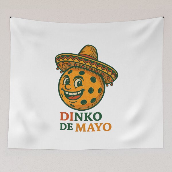 Item preview, Dinko de Mayo Pickleball Sombrero Funny Sports Pun designed and sold by The Junto Shop.