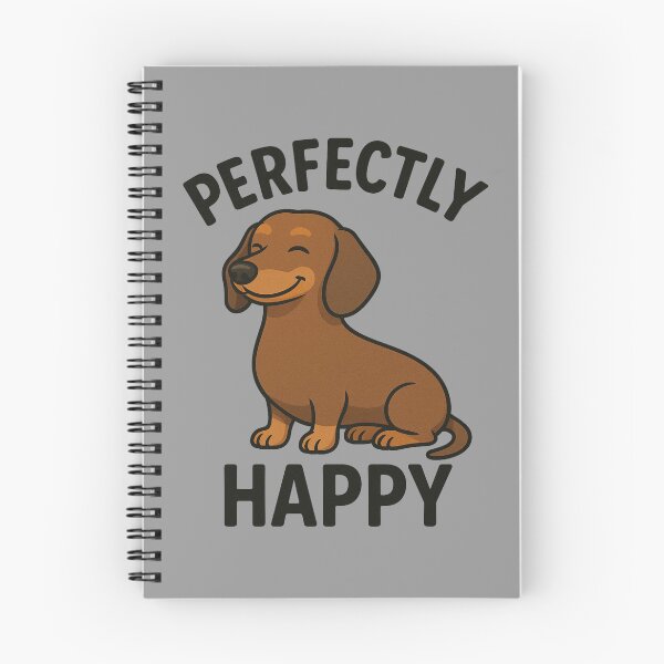 Artikelvorschau, Perfectly Happy Dachshund – Cute Sausage Dog Illustration for Dog Lovers entworfen und verkauft von IsyLaneDesign.