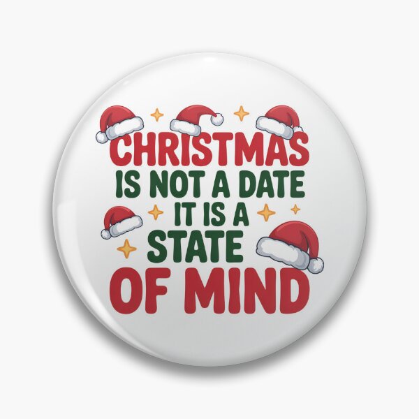 Item preview, Christmas State of Mind - Inspirational Holiday Quote designed and sold by Anastasiia Lang.