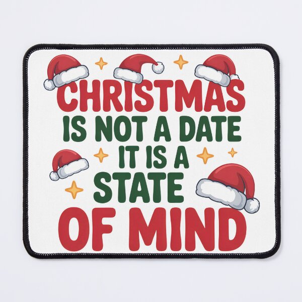 Item preview, Christmas State of Mind - Inspirational Holiday Quote designed and sold by Anastasiia Lang.