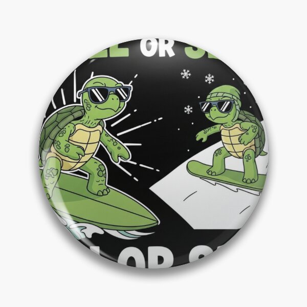 Item preview, Swell Or Slopes Sun Or Snow - Shred Every Season Turtles designed and sold by TheOneOff.