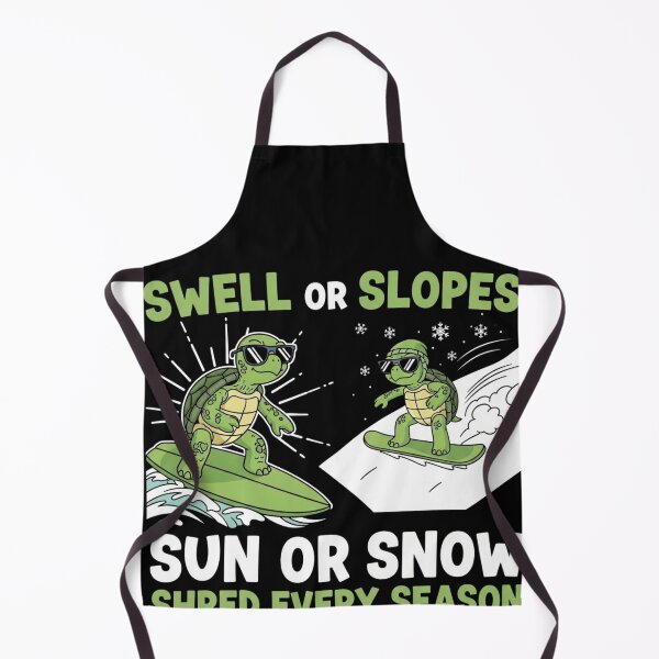 Item preview, Swell Or Slopes Sun Or Snow - Shred Every Season Turtles designed and sold by TheOneOff.