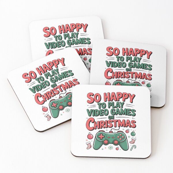 Item preview, So Happy To Play Video Games - Funny Gamer Christmas designed and sold by Anastasiia Lang.