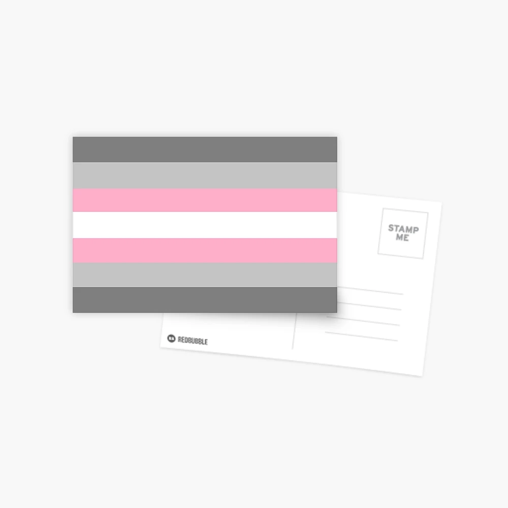 Postal for Sale con la obra «Bandera del Orgullo Demigirl» de porcupride |  Redbubble