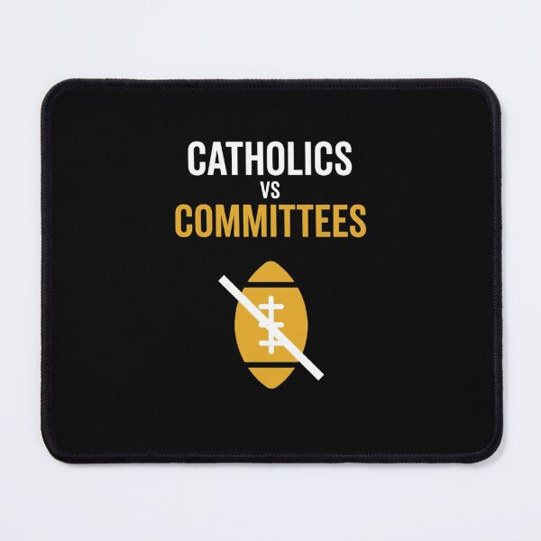 Item preview, Catholics Vs Committees Funny Football Humor designed and sold by SofenArt.