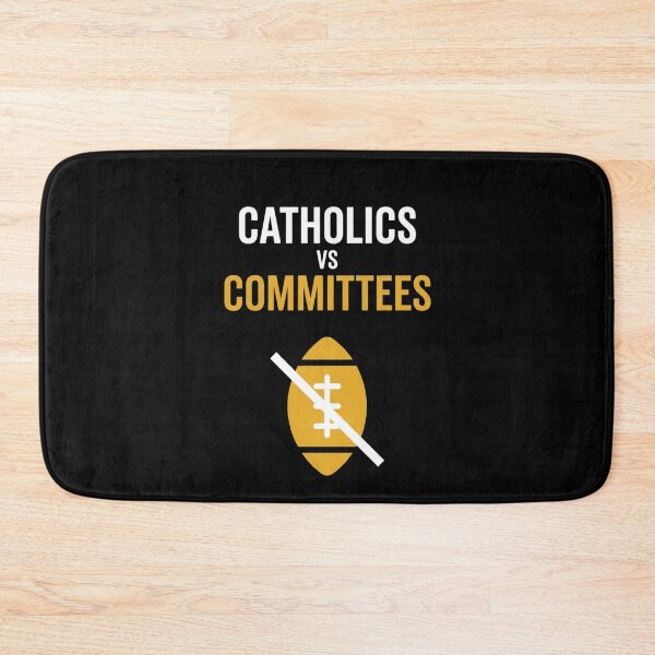 Item preview, Catholics Vs Committees Funny Football Humor designed and sold by SofenArt.