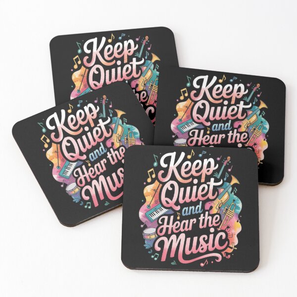 Item preview, Keep Quiet And Hear The Music designed and sold by TheRetroStyle.