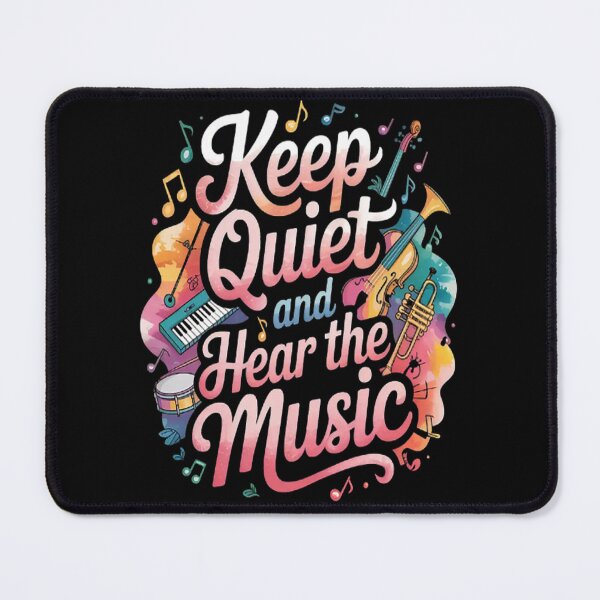 Item preview, Keep Quiet And Hear The Music designed and sold by TheRetroStyle.