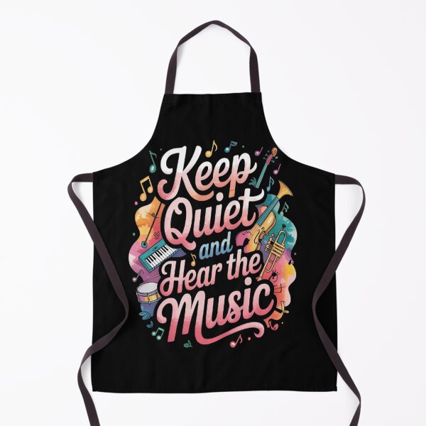Item preview, Keep Quiet And Hear The Music designed and sold by TheRetroStyle.