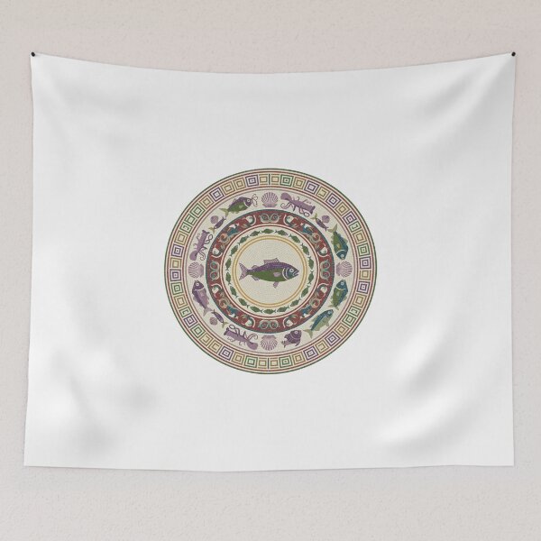 Item preview, Ancient Rome Seafood Mosaic 1 designed and sold by xMErCUrY03x.