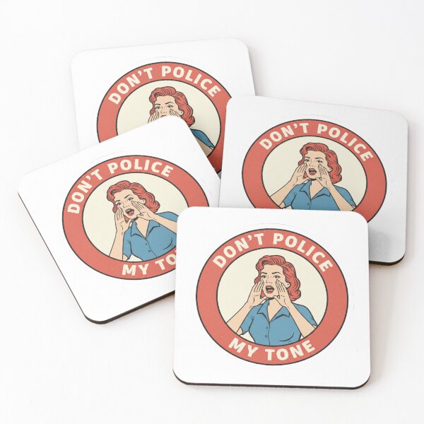 Item preview, Don't Police My Tone Retro Pop Art Woman Shouting designed and sold by Owcomm.