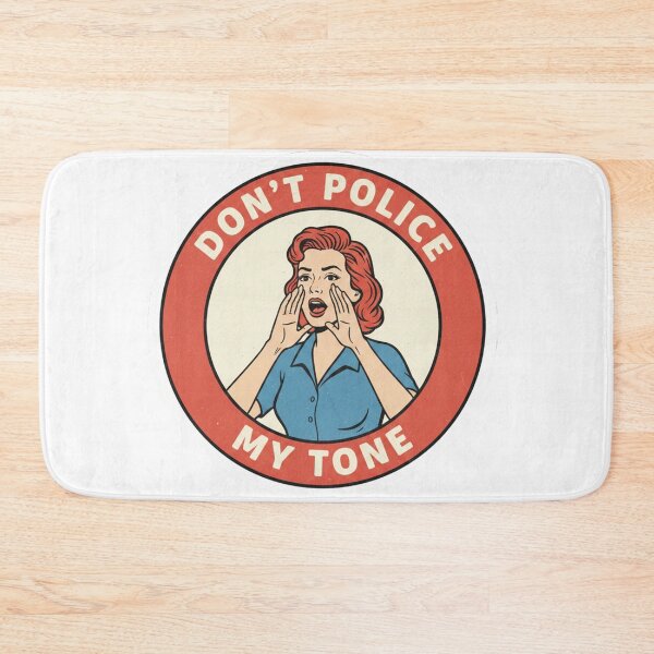 Item preview, Don't Police My Tone Retro Pop Art Woman Shouting designed and sold by Owcomm.