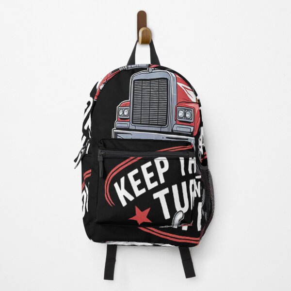 Item preview, Keep the Wheels Turning and The Cash Earning Trucker designed and sold by TheRetroStyle.