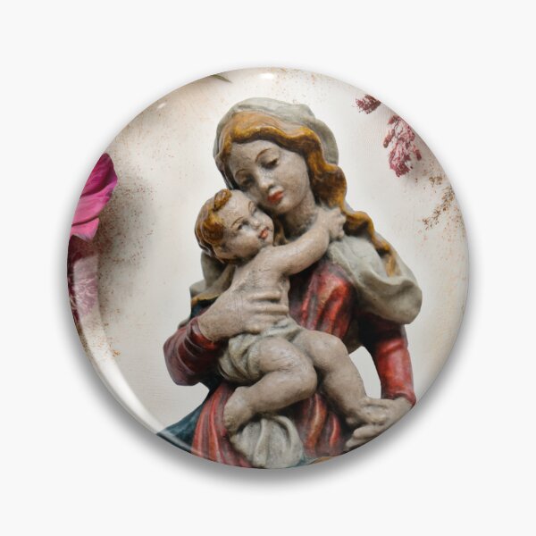 Item preview, Holy Virgin Mary with Child and Flowers designed and sold by Robert Biedermann.