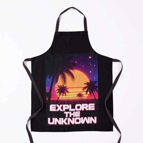 Item preview, Explore the Unknown Retro Sunset Design with Grid, Palms and Cosmic Adventure Vibes designed and sold by SplashTastic.