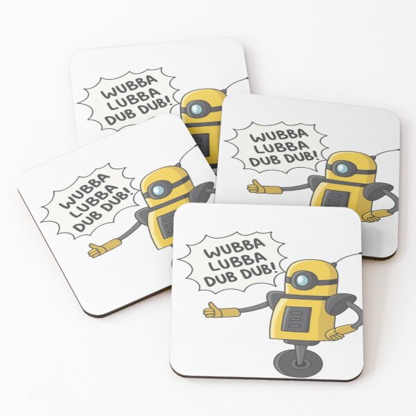 Item preview, Funny Retro Robot Saying “Wubba Lubba Dub Dub” Cartoon Illustration designed and sold by Maverickystore.