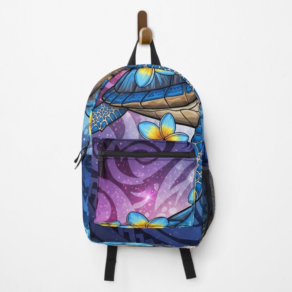 Item preview, Cosmic Polynesian Sea Turtle with Plumeria Flowers designed and sold by TheOneOff.