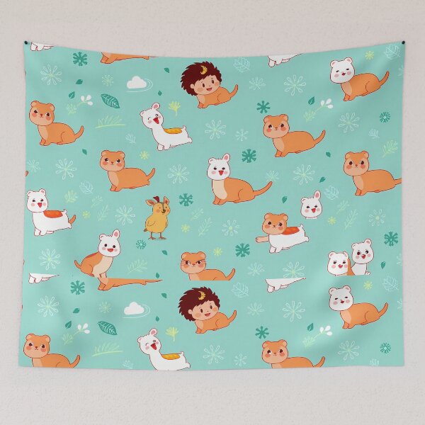 Item preview, L Charming Illustrations Adorable Animals Endless Fun Art designed and sold by ART ATTACK ZONE.