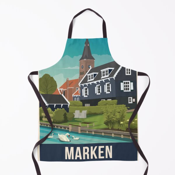 Item preview, Marken Art Deco Travel Poster designed and sold by Amsterdam Experiences.
