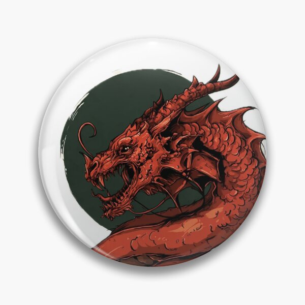 Item preview, Crimson Serpent Dragon - full color tattoo style  designed and sold by PigmalionArt.